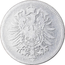 Coin, GERMANY - EMPIRE, Wilhelm I, Mark, 1874, Karlsruhe, VF(20-25), Silver
