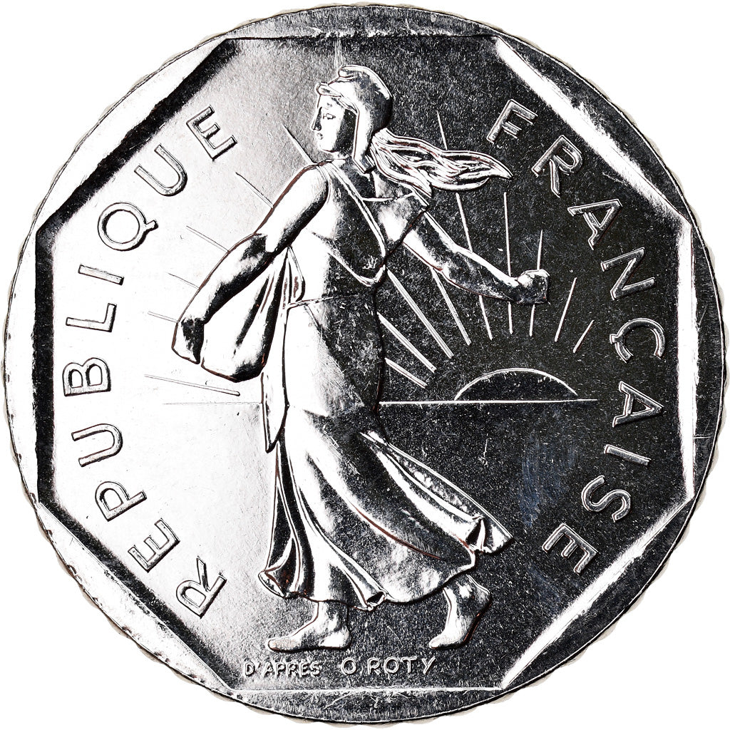 Coin, France, Semeuse, 2 Francs, 2001, BU, MS(65-70), Nickel, KM:942.2