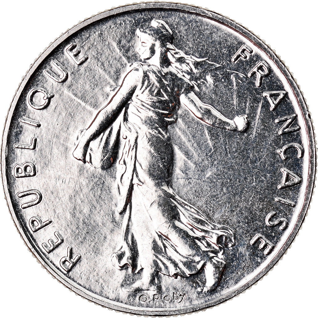 Coin, France, Semeuse, 1/2 Franc, 2001, BU, MS(65-70), Nickel, KM:931.2