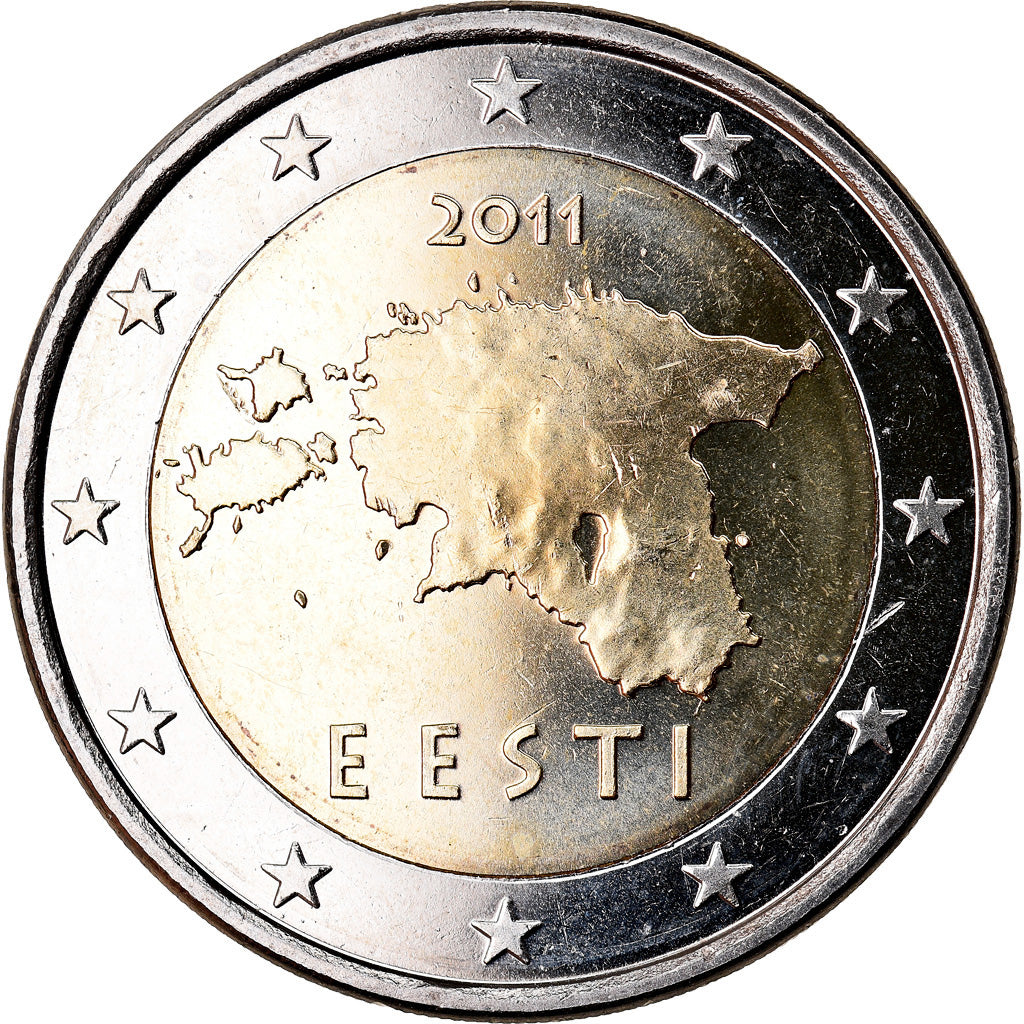 Estonia, 2 Euro, 2011, BU, MS(65-70), Bi-Metallic, KM:68