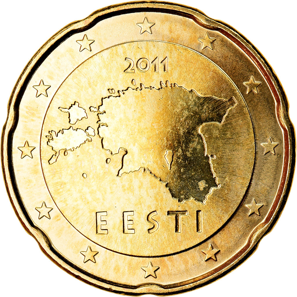 Estland, 20 Euro Cent, 2011, BU, FDC, Tin, KM:65