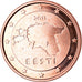 Estonia, 5 Euro Cent, 2011, BU, FDC, Acciaio placcato rame, KM:63