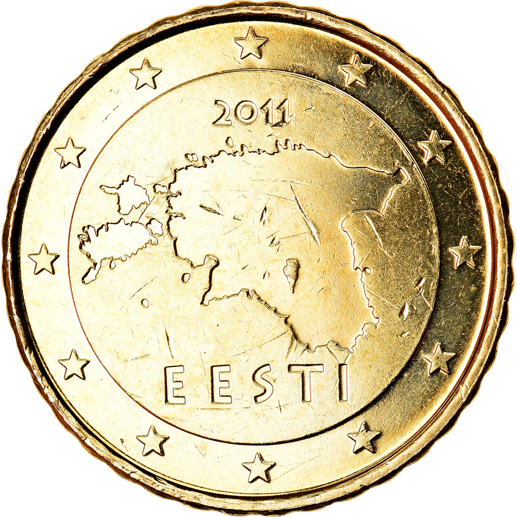 Estonia, 10 Euro Cent, 2011, Vantaa, BU, MS(65-70), Mosiądz, KM:64