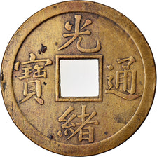 Coin, China, KWANGTUNG PROVINCE, Kuang-hs, Cash, 1875-1908, Kuang, EF(40-45)
