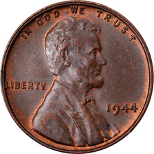 Coin, United States, Lincoln Cent, Cent, 1944, U.S. Mint, Philadelphia