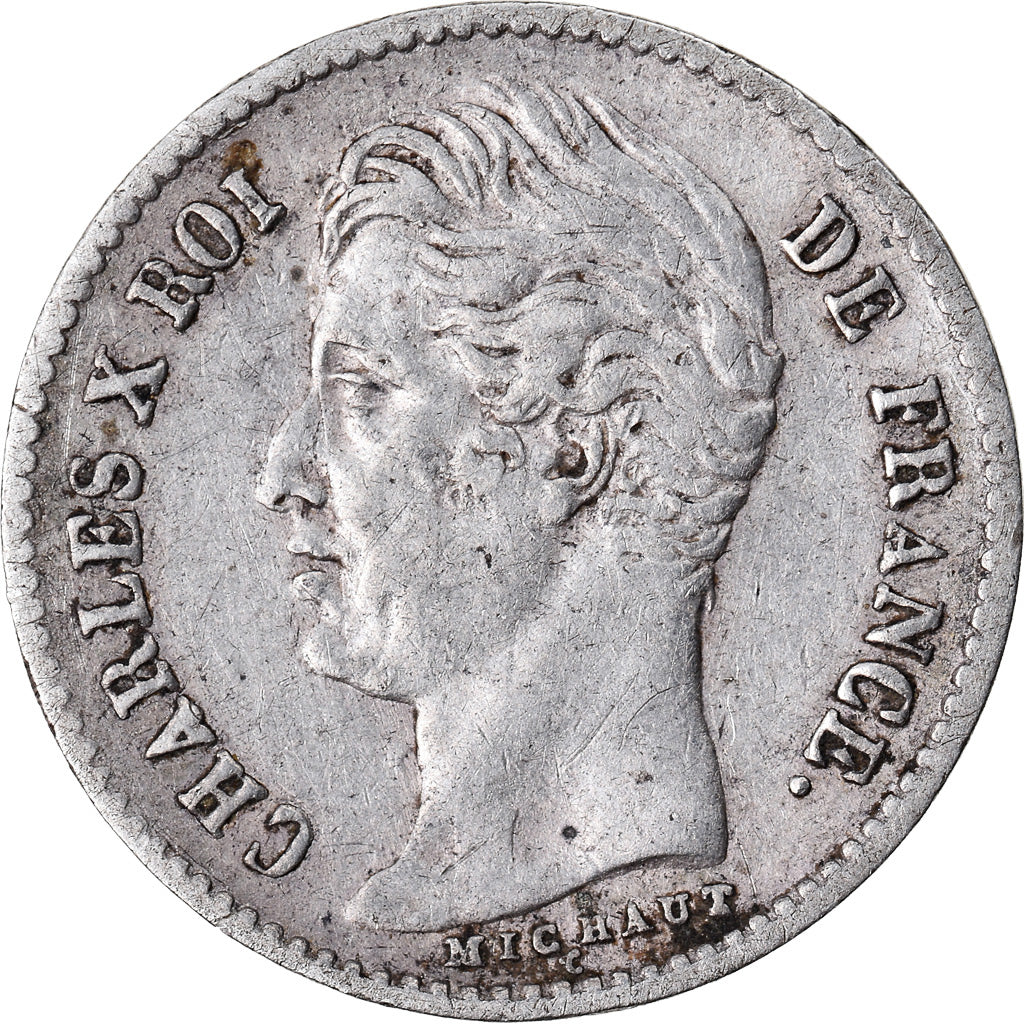 Monnaie, France, Charles X, 1/4 Franc, 1828, Paris, TTB, Argent, Gadoury:353