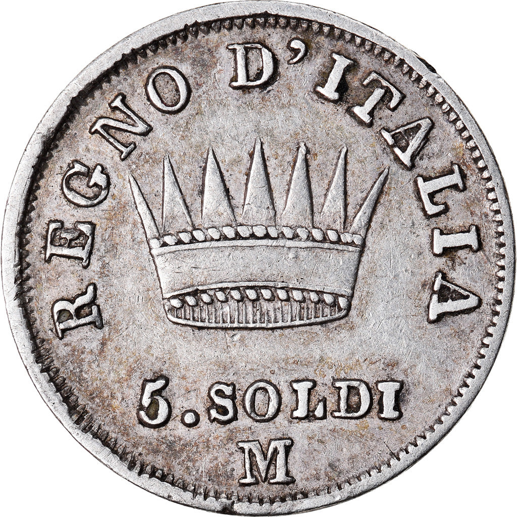 Moneda, Estados italianos, KINGDOM OF NAPOLEON, Napoleon I, 5 Soldi, 1811