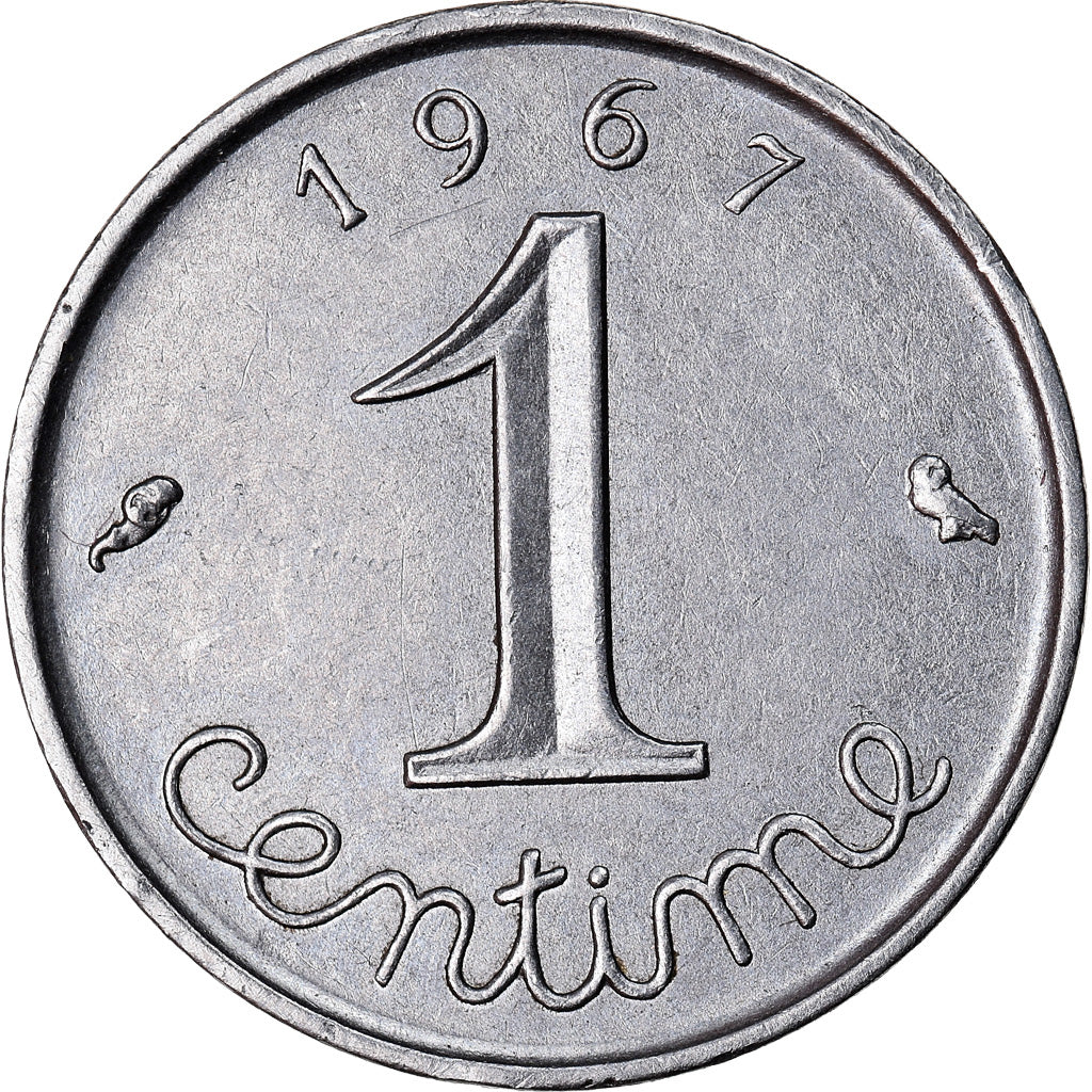 Moneta, Francia, Épi, Centime, 1967, Paris, BB, Acciaio inossidabile, KM:928