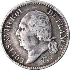Munten, Frankrijk, Louis XVIII, Louis XVIII, 1/4 Franc, 1817, Rouen, FR+