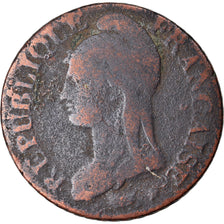 Coin, France, Dupré, 5 Centimes, AN 7, Strasbourg, VF(20-25), Bronze