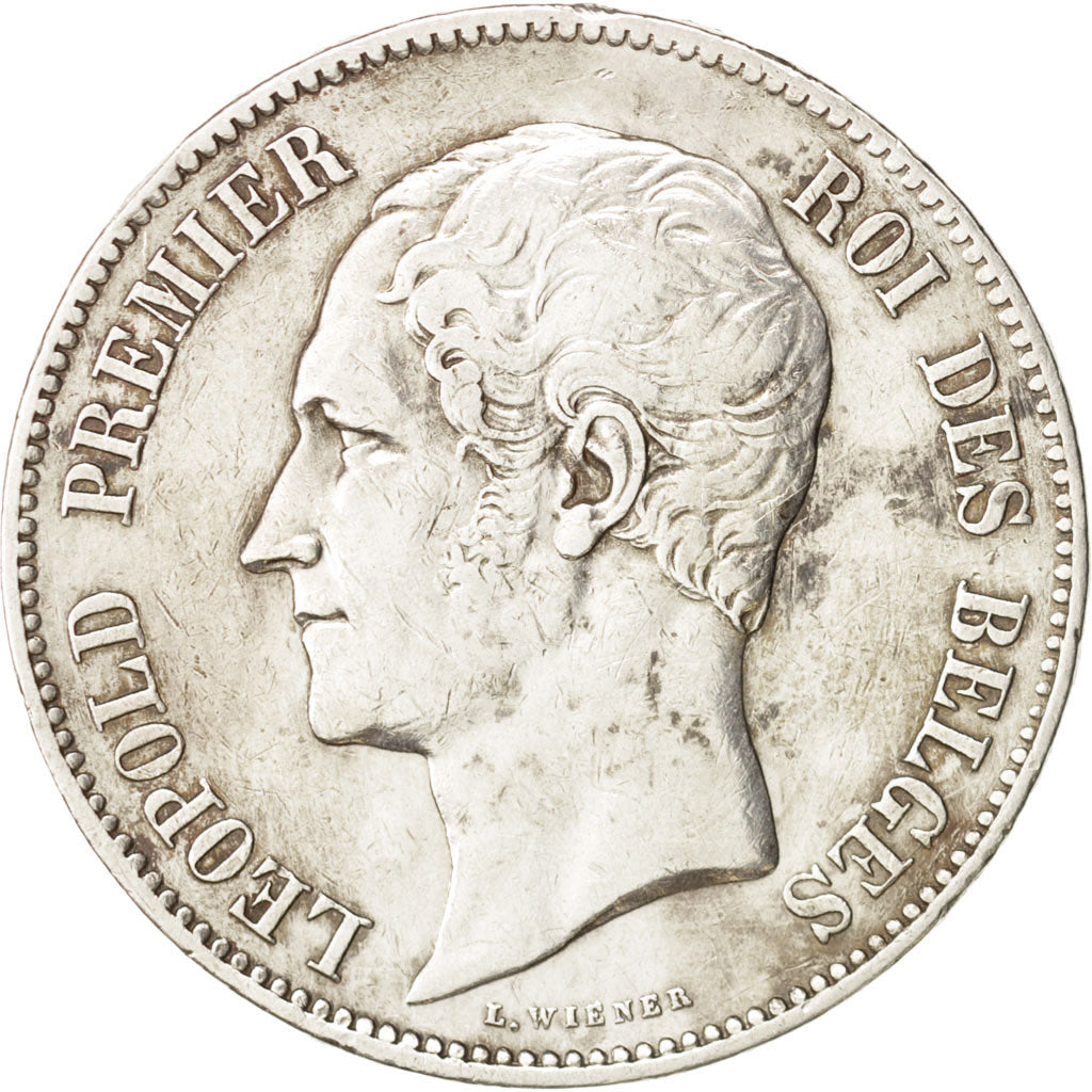 Belgium, Leopold I, 5 Francs, 5 Frank, 1851, EF(40-45), Silver, KM:17