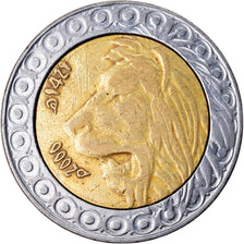 Coin, Algeria, 20 Dinars, 2000/AH1421, Algiers, EF(40-45), Bi-Metallic, KM:125