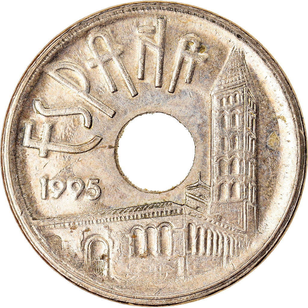 Coin, Spain, Juan Carlos I, 25 Pesetas, 1995, Madrid, AU(55-58)
