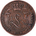 Münze, Belgien, Leopold II, Centime, 1902, SS+, Kupfer, KM:34.1