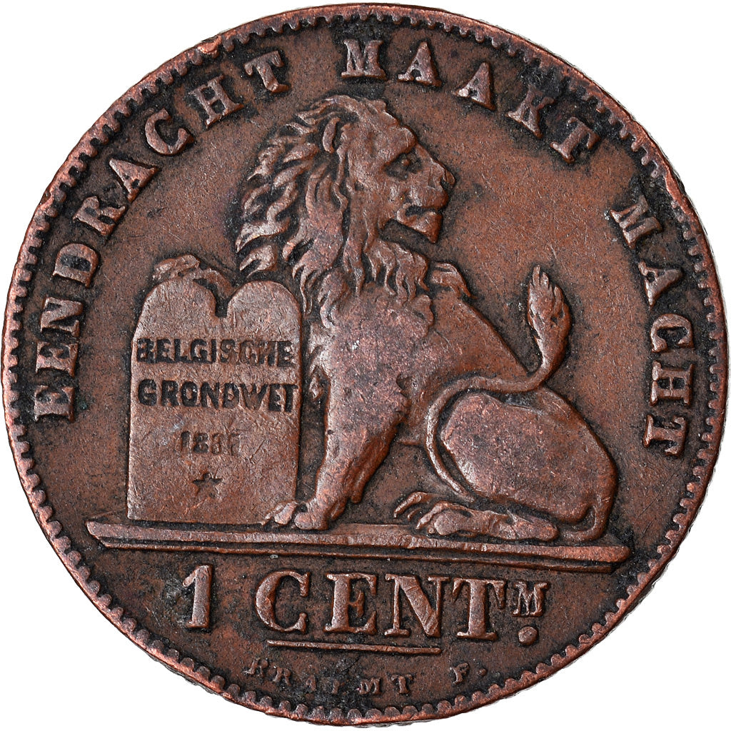 Münze, Belgien, Leopold II, Centime, 1902, SS+, Kupfer, KM:34.1