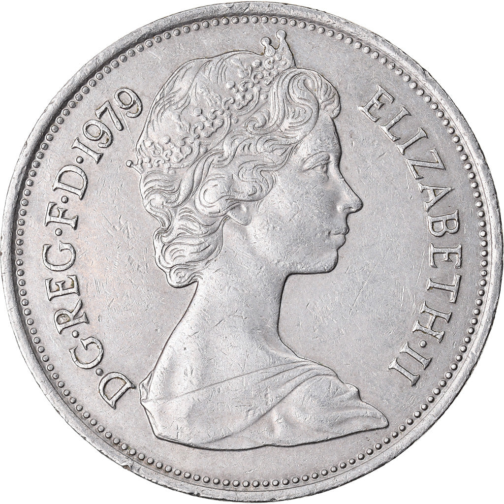 Coin, Great Britain, Elizabeth II, 10 New Pence, 1979, EF(40-45), Copper-nickel