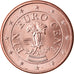 Austria, Euro Cent, 2009, MS(63), Copper Plated Steel, KM:3082