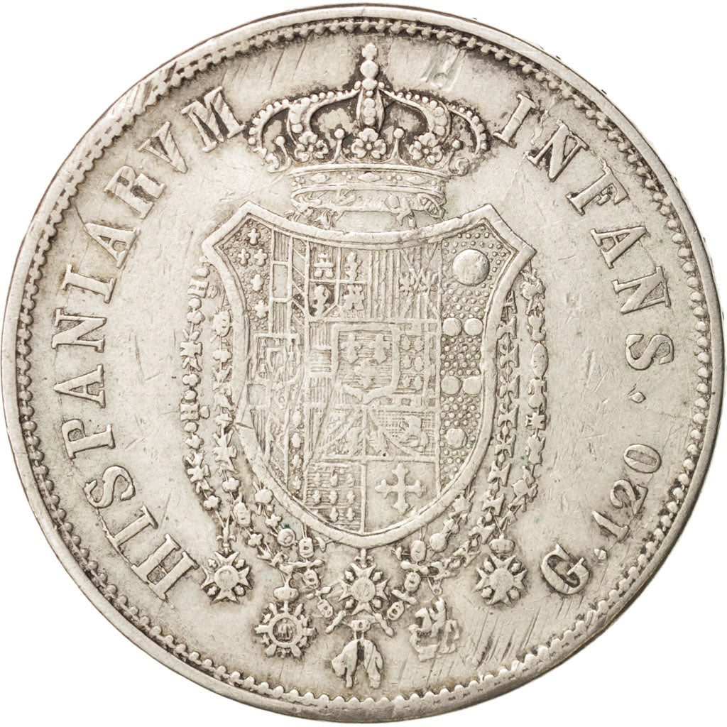 Italien Staaten, NAPLES, Ferdinando I, 120 Grana, 1818, EF(40-45), Silber,KM 281