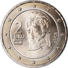 Austria, 2 Euro, 2008, MS(63), Bi-Metallic, KM:3143