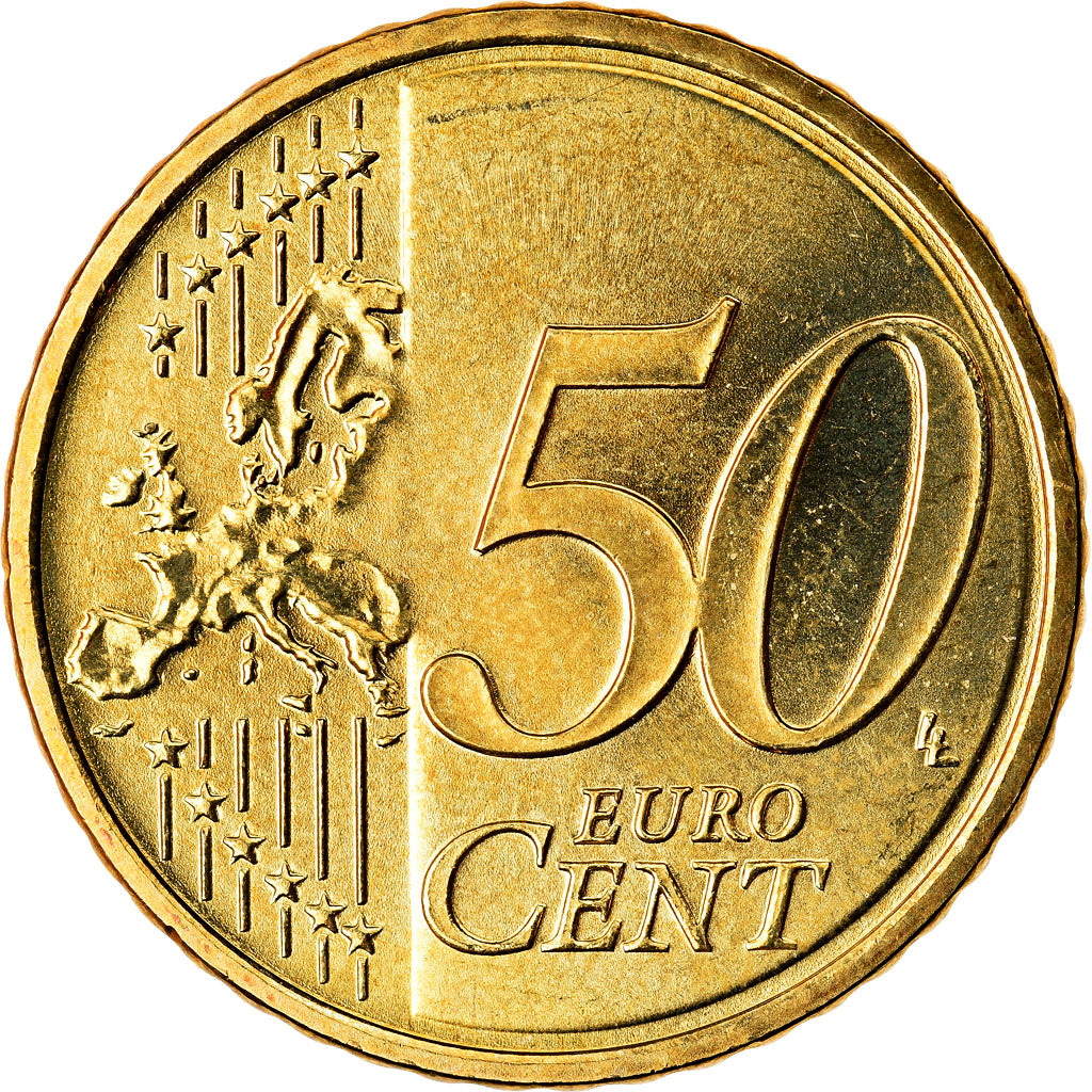 Österreich, 50 Euro Cent, 2008, UNZ, Messing, KM:3141