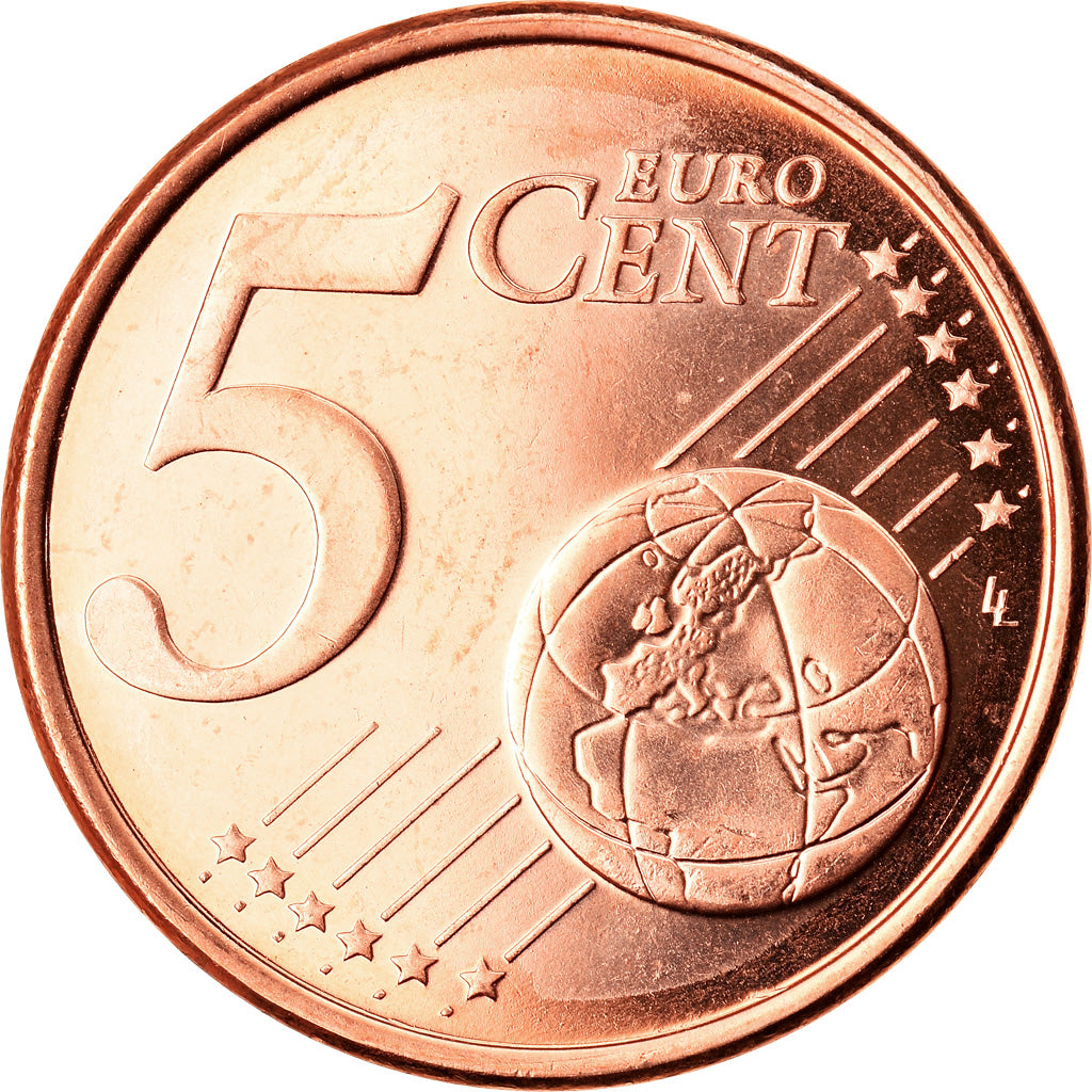 Zypern, 5 Euro Cent, 2008, UNZ, Copper Plated Steel, KM:80