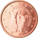 Cipro, 5 Euro Cent, 2008, SPL, Acciaio placcato rame, KM:80