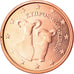 Chipre, 2 Euro Cent, 2008, SC, Cobre chapado en acero, KM:79