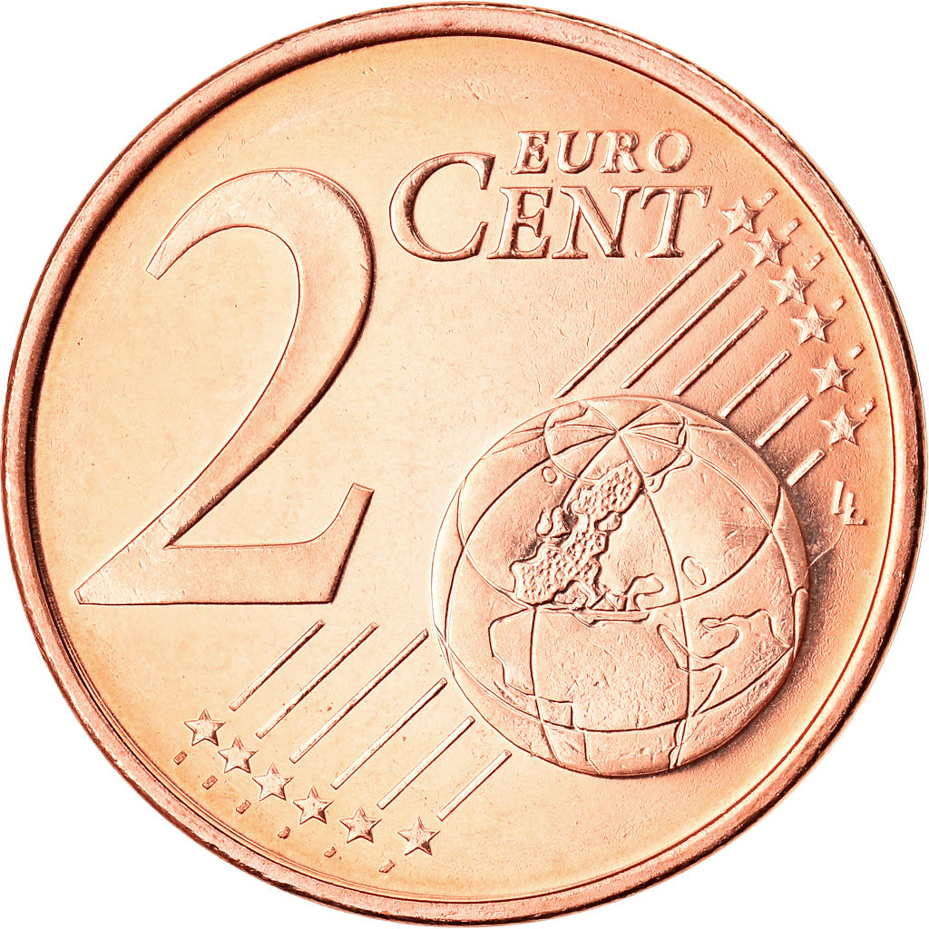 Chipre, 2 Euro Cent, 2008, SC, Cobre chapado en acero, KM:79