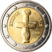 Chipre, 2 Euro, 2010, SC, Bimetálico, KM:85