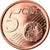 Chipre, 5 Euro Cent, 2010, SC, Cobre chapado en acero, KM:80