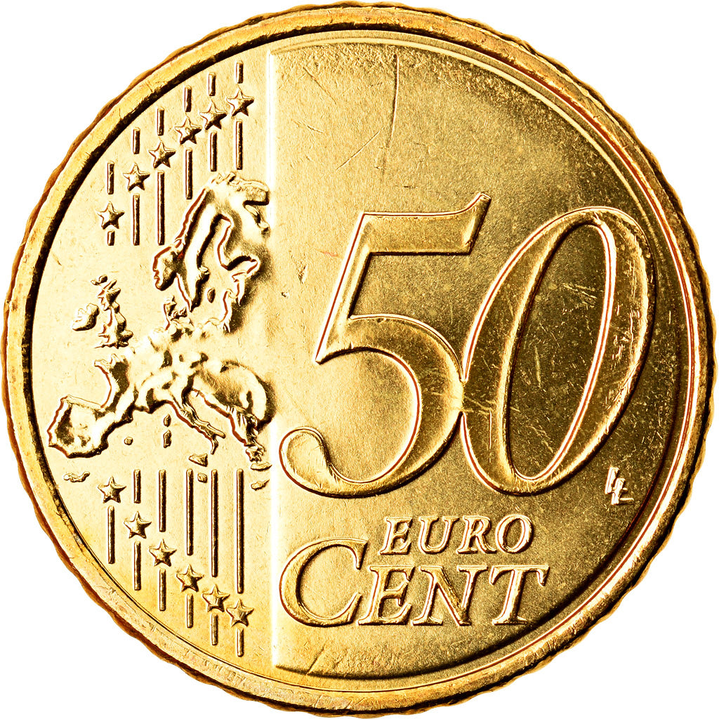 Cypr, 50 Euro Cent, 2011, MS(63), Mosiądz, KM:83