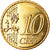 Chipre, 10 Euro Cent, 2011, MS(63), Latão, KM:81