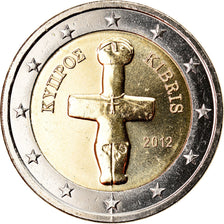 Chypre, 2 Euro, 2012, SPL, Bi-Metallic, KM:85