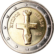 Cypr, 2 Euro, 2012, MS(63), Bimetaliczny, KM:85