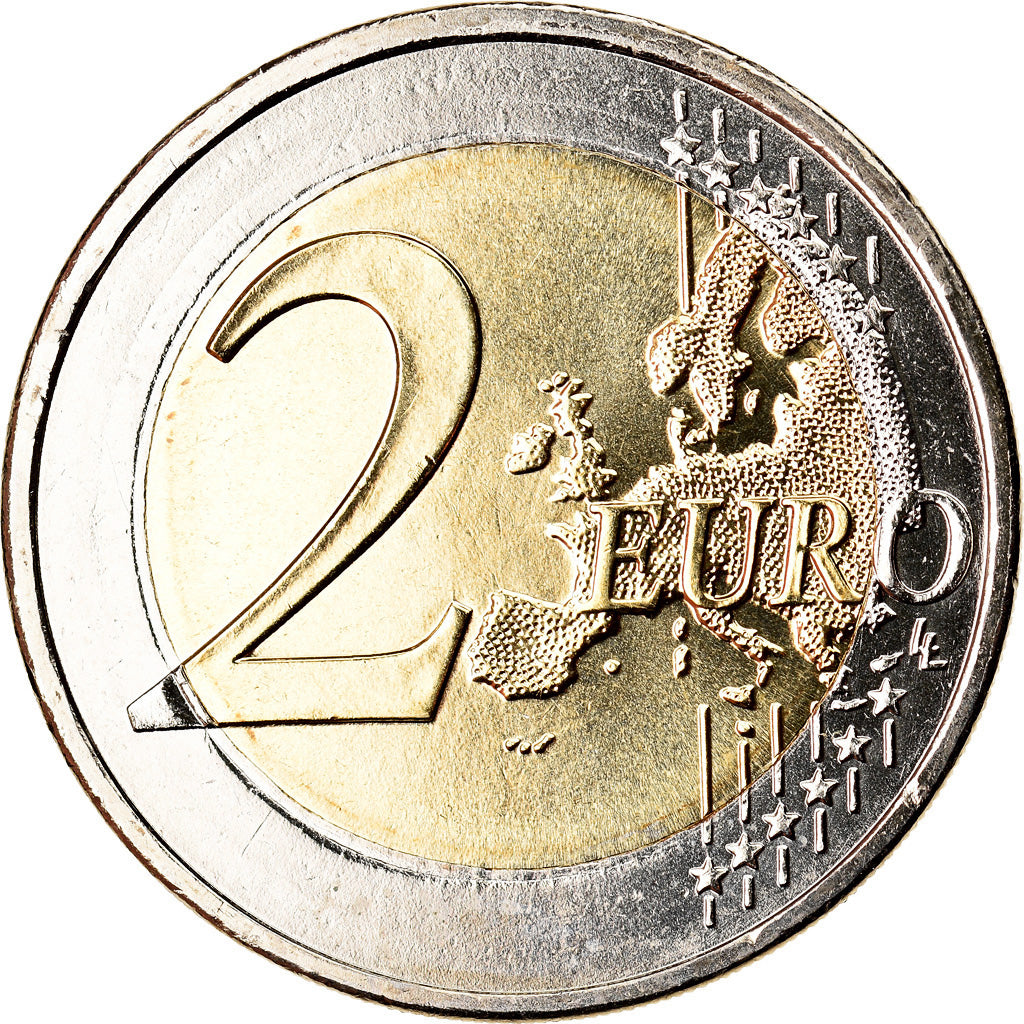 Cypr, 2 Euro, 2012, MS(63), Bimetaliczny, KM:85