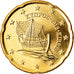 Chypre, 20 Euro Cent, 2012, SPL, Laiton, KM:82