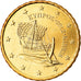 Cypr, 10 Euro Cent, 2012, MS(63), Mosiądz, KM:81