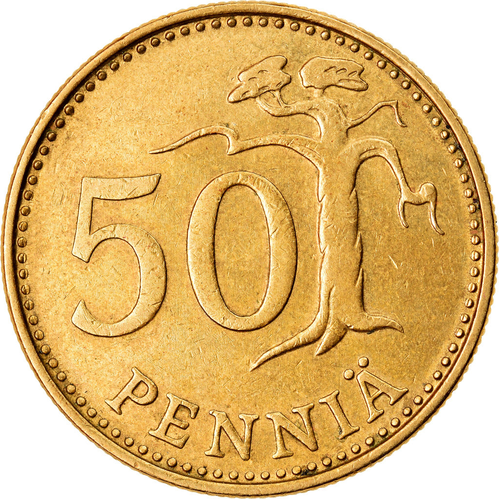 Monnaie, Finlande, 50 Penniä, 1981, TTB+, Aluminum-Bronze, KM:48