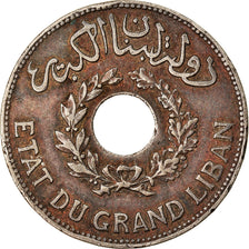 Moneda, Líbano, Piastre, 1933, Paris, MBC, Cobre - níquel, KM:3