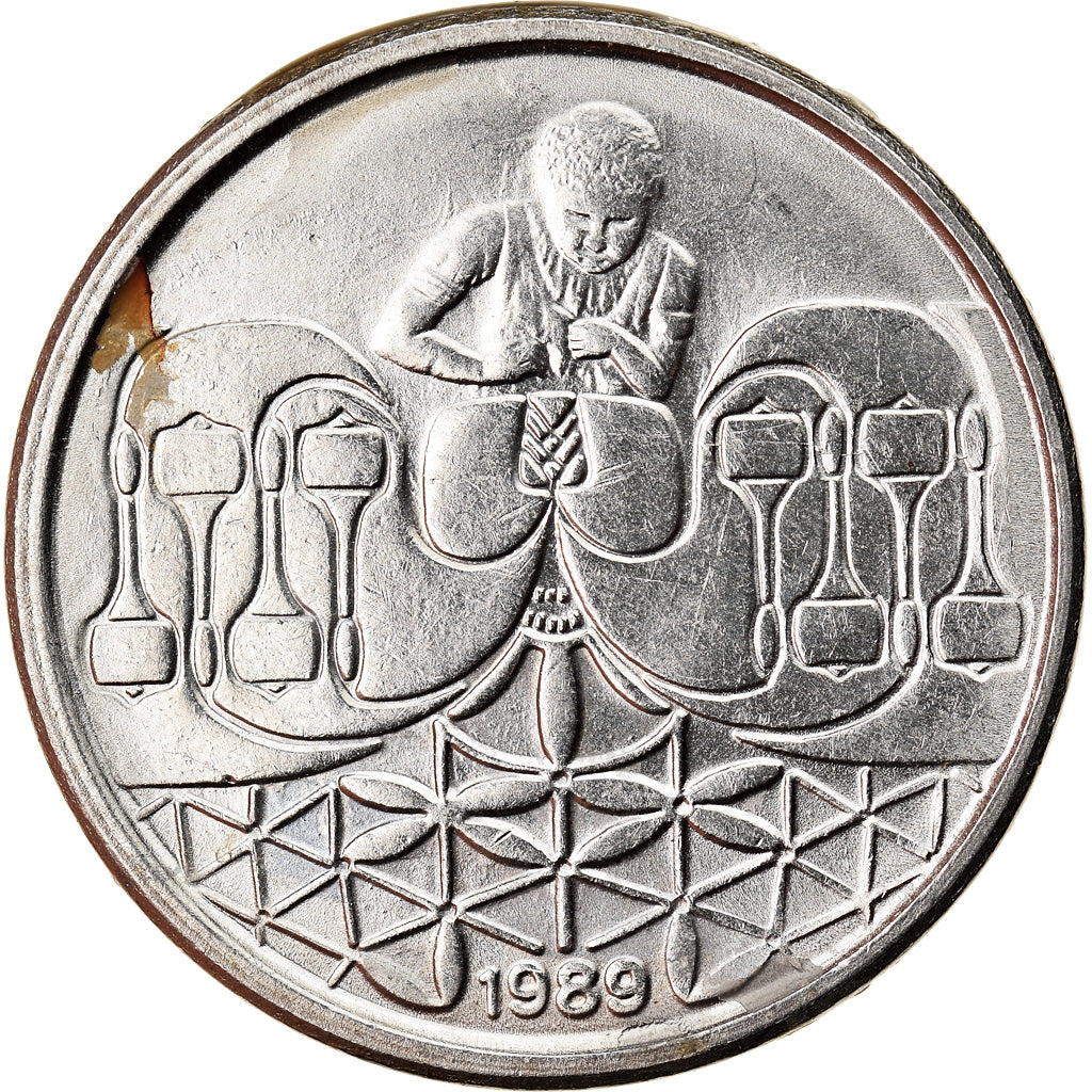 Monnaie, Brésil, 50 Centavos, 1989, TB+, Stainless Steel, KM:614