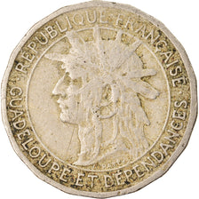 Coin, Guadeloupe, 50 Centimes, 1921, VF(30-35), Copper-nickel, KM:45