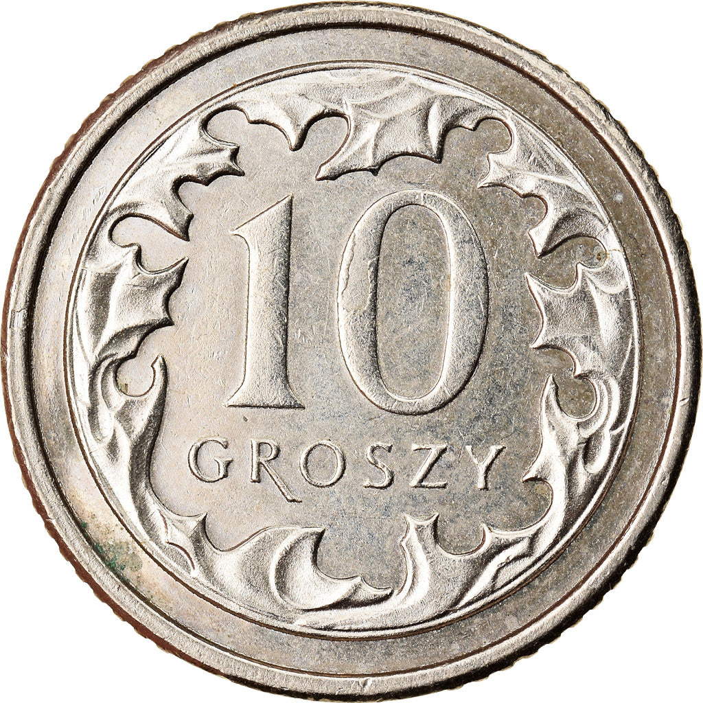 Moneta, Polonia, 10 Groszy, 2012, Warsaw, BB+, Rame-nichel, KM:279