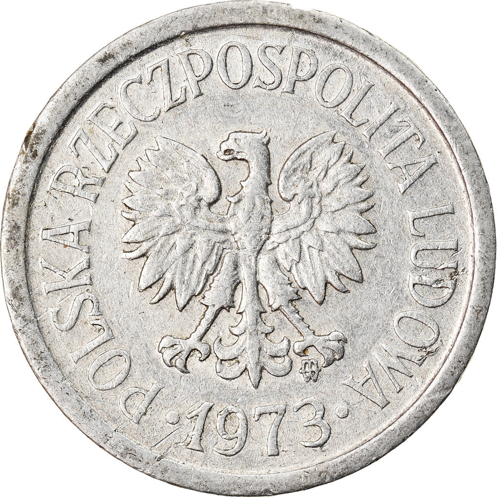 Coin, Poland, 10 Groszy, 1973, Warsaw, VF(30-35), Aluminum, KM:AA47
