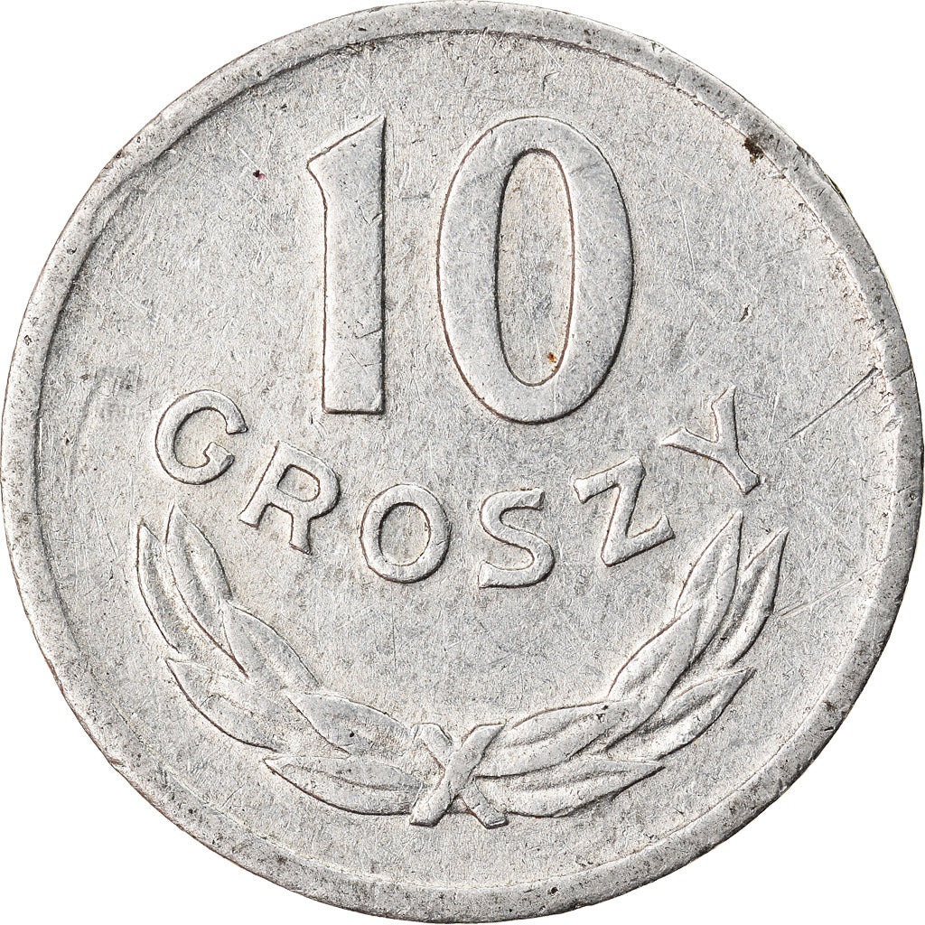 Coin, Poland, 10 Groszy, 1973, Warsaw, VF(30-35), Aluminum, KM:AA47