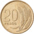 Moneda, Uruguay, 20 Pesos, 1970, Santiago, MBC, Cobre - níquel - cinc, KM:56