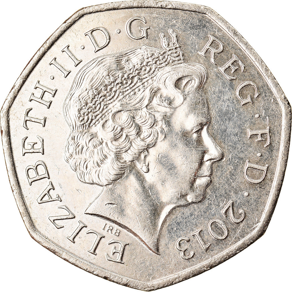 Coin, Great Britain, Elizabeth II, 50 Pence, 2013, EF(40-45), Copper-nickel