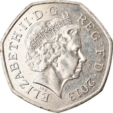 Coin, Great Britain, Elizabeth II, 50 Pence, 2013, EF(40-45), Copper-nickel