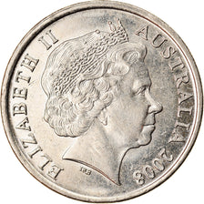 Moneta, Australia, Elizabeth II, 10 Cents, 2008, BB, Rame-nichel, KM:402