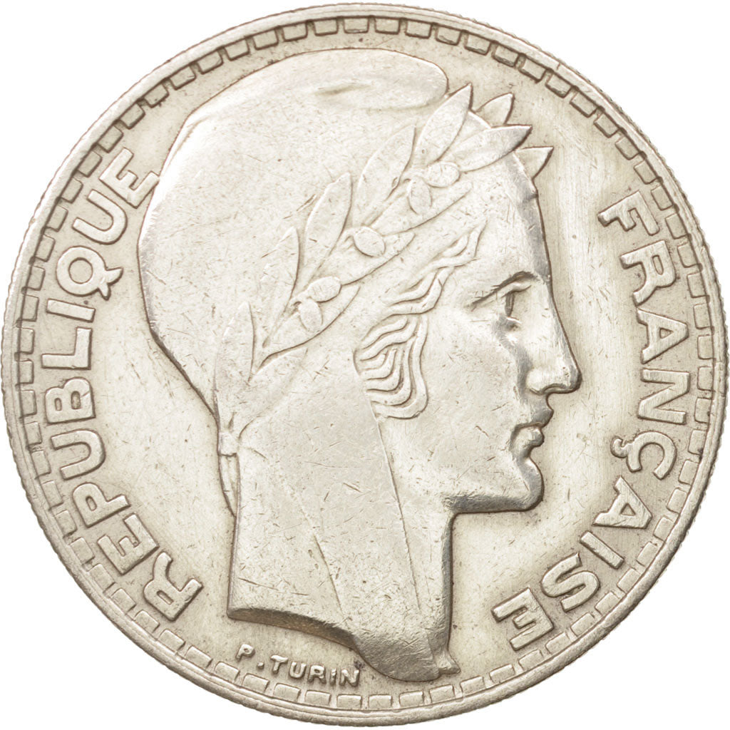 France, Turin, 20 Francs, 1993, Paris, AU(50-53), Silver, KM:879, Gadoury:852