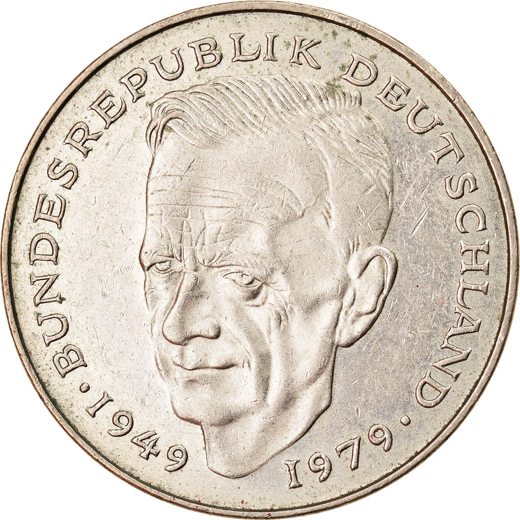 Coin, GERMANY - FEDERAL REPUBLIC, 2 Mark, 1988, Karlsruhe, EF(40-45)